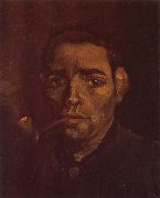 Vincent Van Gogh, Head of a Young Peasant with Pipe (nn04)